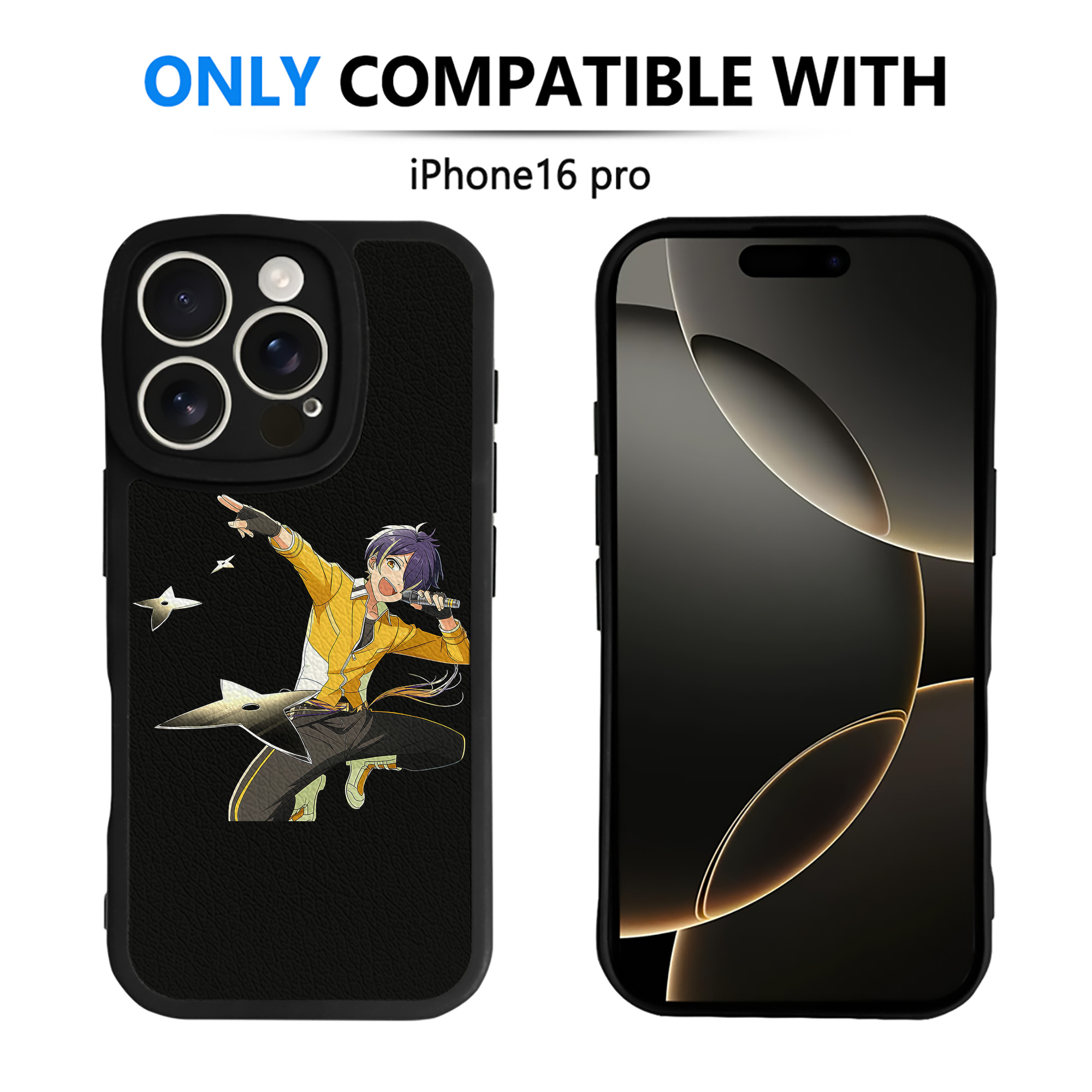 （画像用） あんさんぶるスターズ! Ensemble Stars 【iPhone 16シリーズ対応】シリコンスマホケース（レザー調） 材質：シリコン